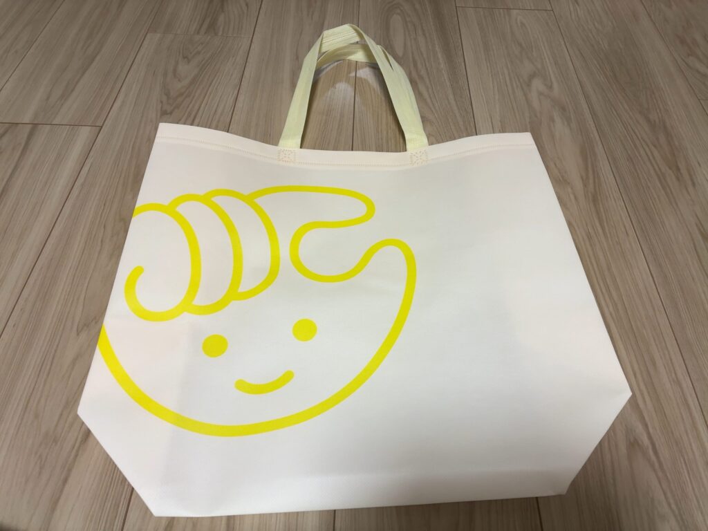 チョコザップのスターターキットを受け取る際にもらえる持ち運び用の袋の画像