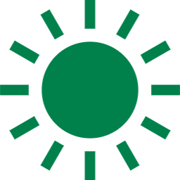 晴れを表す太陽の画像