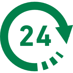 24時間利用可能を示す画像