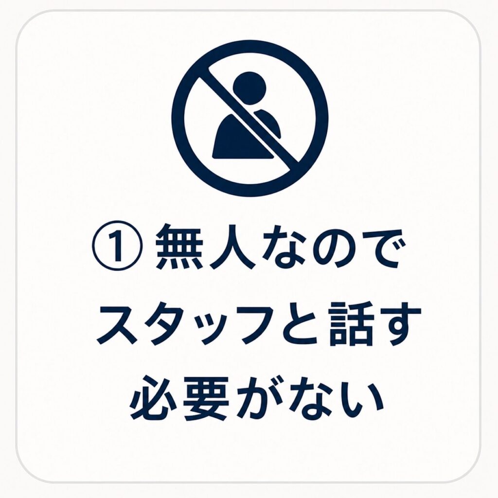 チョコザップのスマホアプリQRコードで無人入退室するイメージ